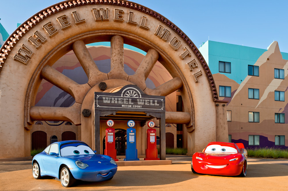 Cars area at Disney's Art of Animation Resort