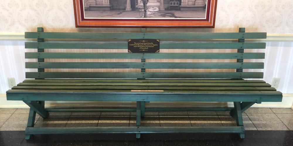 disney park bench