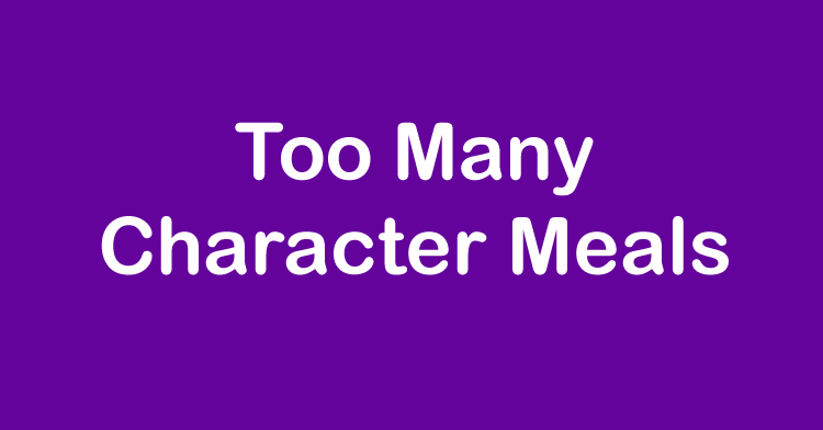 character meals
