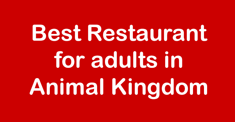 best adult restaurant animal kingdom